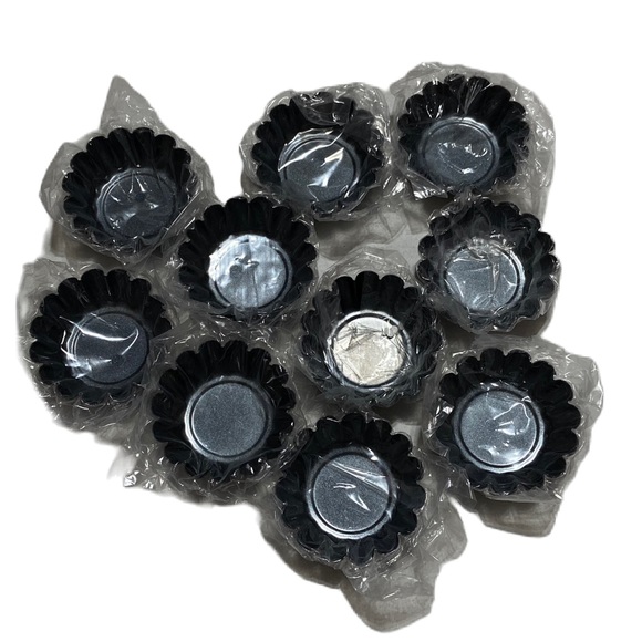 Egg Tart Molder Baking Shell 3 Inches 10 Pieces heavy duty Steel - Picture 1 of 5